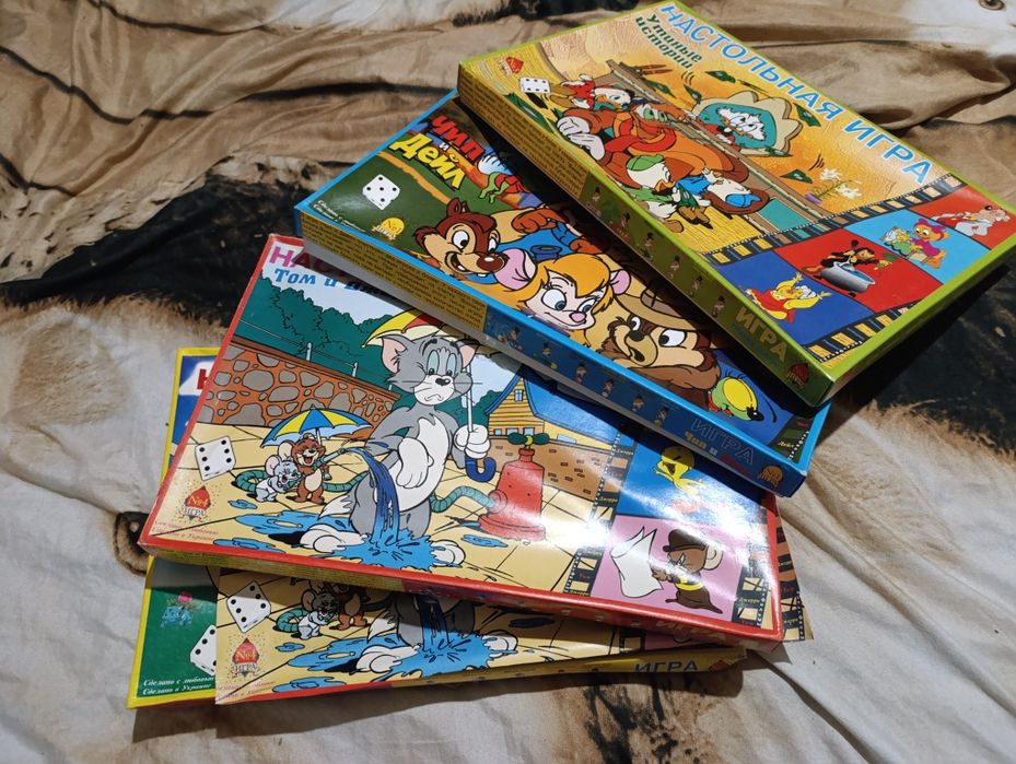 Настольные игры. Новые. Очень дёшево. Том и Джерри, утиные истории и т