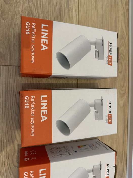 Lampa sufitowa halogenowa listwowa halogenowa GU10 biała