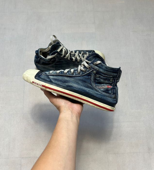 Buty Diesel denim jeans vintage y2k skate sneakers hip hop