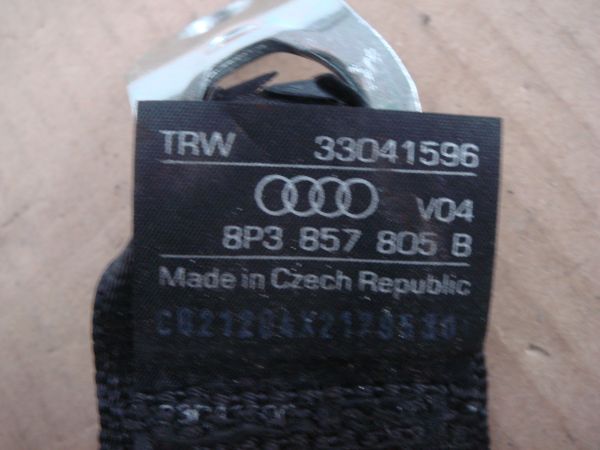 Cinto trás esquerdo AUDI A3 Sportback (8PA)