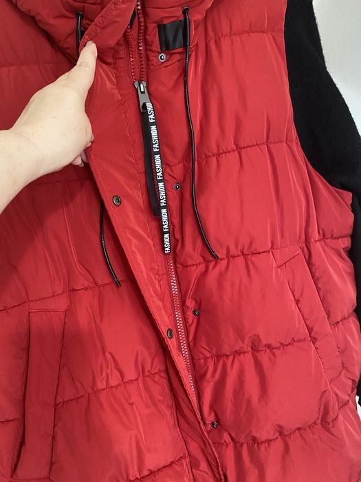 Жилетка  пуховик удлиненная большой размер