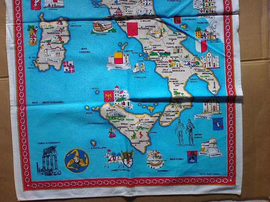 Lenço pano antigo Itália