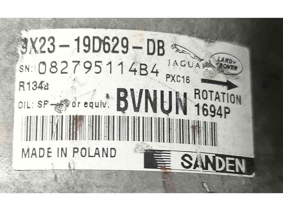 Compressor Ar Condicionado JAGUAR XF I (X250) ano 2009