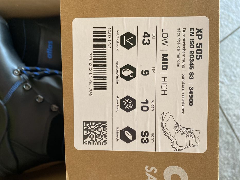 Buty robocze atlas 43