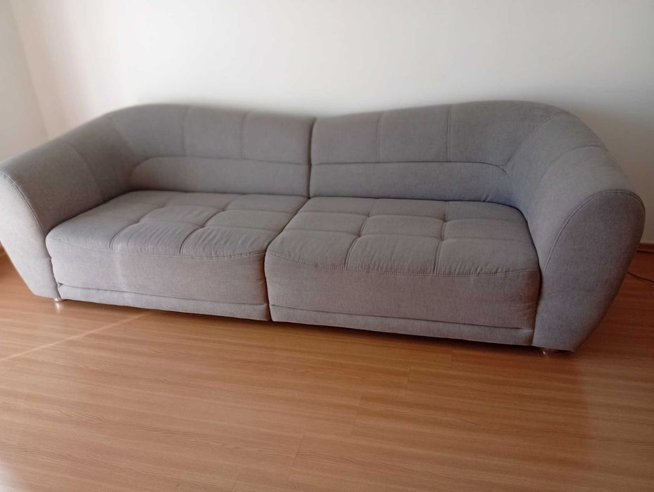 Sofá cinza 4 lugares - 2,67 comp. 80 alt. 99 largo.  e 70 assento