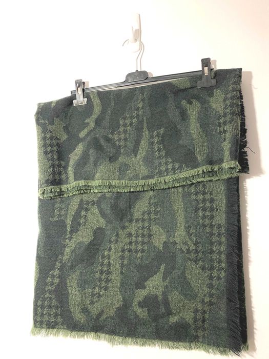 duży szal unisex moro khaki chusta wiosna jesień zima damski męski