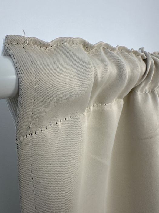 2 Cortinas Blackout Térmicas Deconovo 220×140 cm Creme