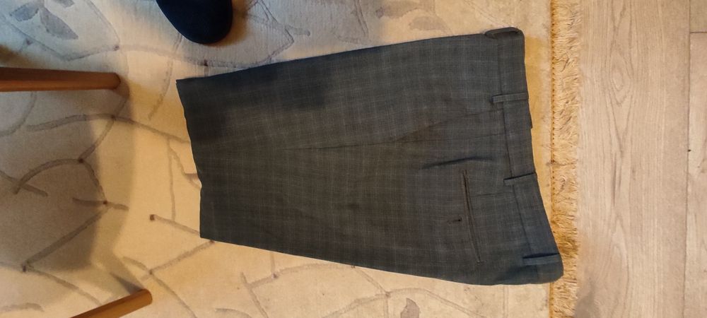 Obniżka spodnie eleganckie wyjściowe męskie