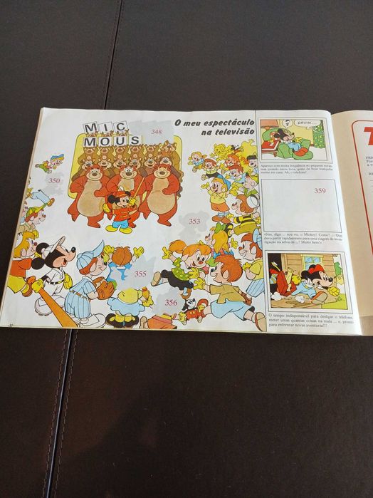 Caderneta Mickey Story incompleta Panini 1985