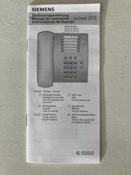 Telefone fixo Siemens Euroset 2010