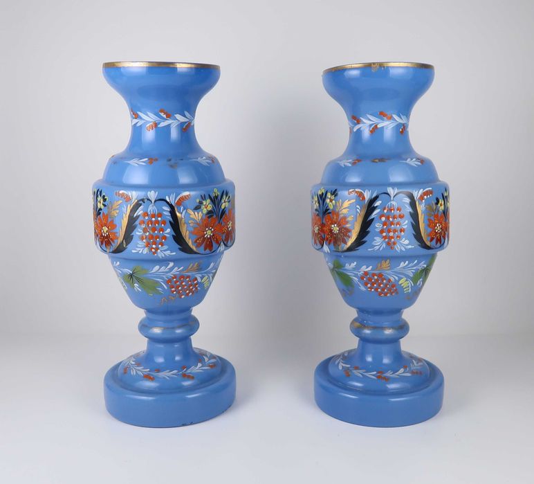 Par de Jarras em vidro antigo - 24 cm