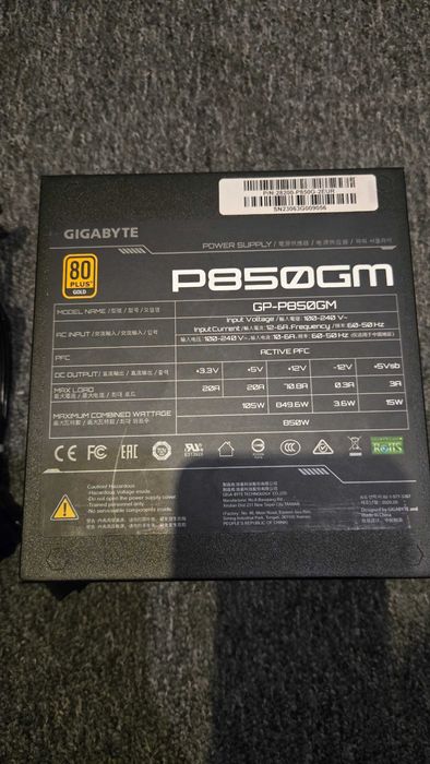 Zasilacz Gigabyte GP-P850GM 850W Modularny