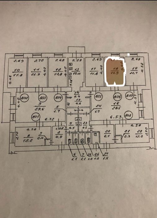 Продаємо 1 кімнату в гуртожитку, район Луначарка