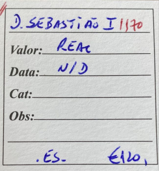 Moeda 1170 - D. SEBASTIAO I - Real