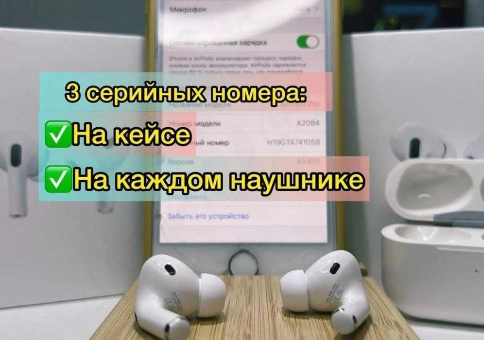 Airpods Pro Бездротові навушники 1в1 Від прямих постачальників
