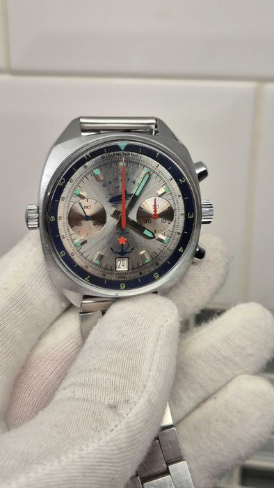 Sprawny zegarek *Poljot* Chronograf 3133 kapitan / капитан