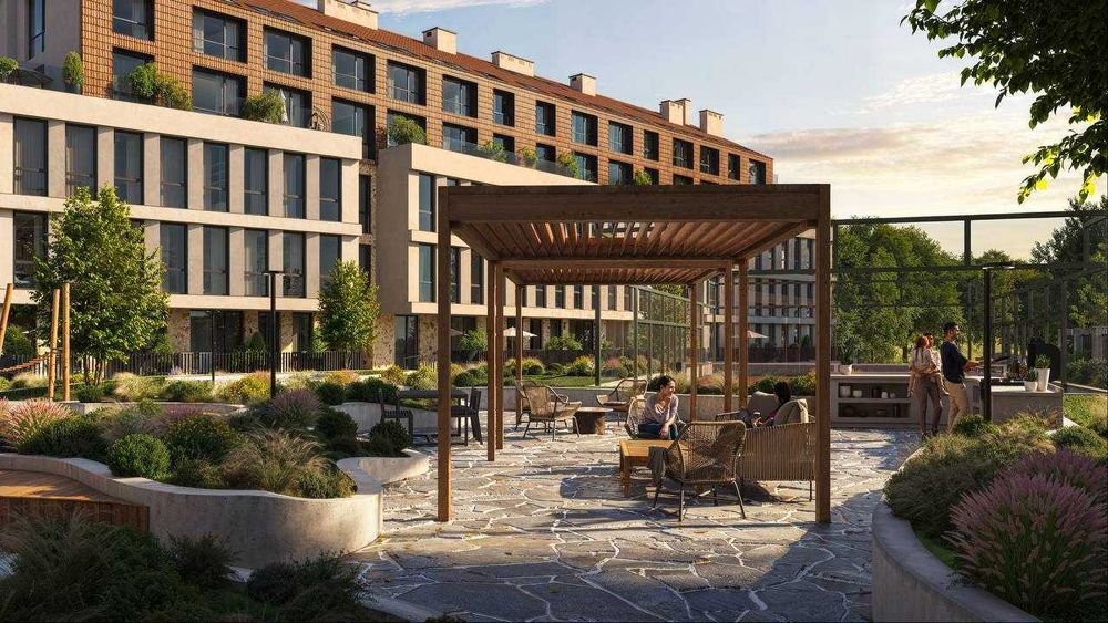 Продаж 2-кімнатних апартаментів 66,11 м2 з великою терасою 21 м2 в КБ Hyde Park у ближньому центрі Львова з повноцінною wellness-інфраструктурою.