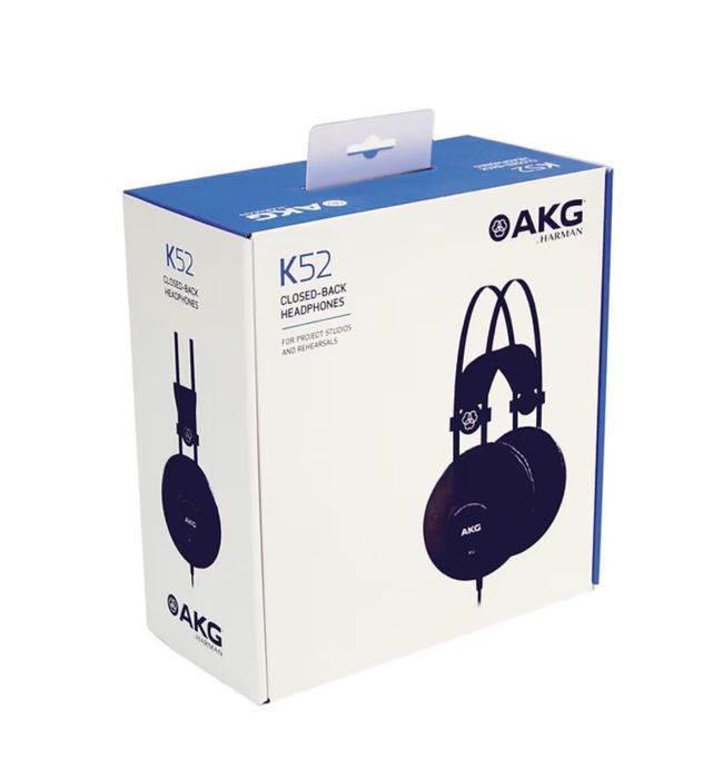 Профессиональные студийные наушники AKG K52 (Оригинал) Качественные мониторные наушники AKG K52. Звукозапись Музыка Hi fi hi end harman
