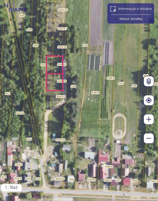 Działka budowlana 8 arów (800m2) Nowa Dęba, media na działce