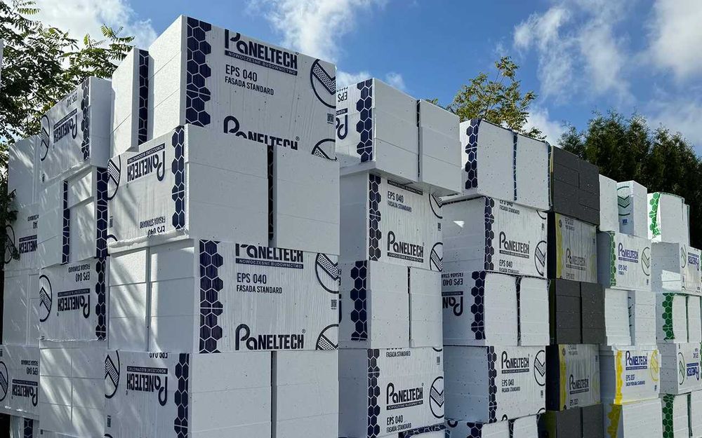 Styropian fasadowy/ podłogowy / EPS100 /PANELTECH lamda 0,045 - 0,031.