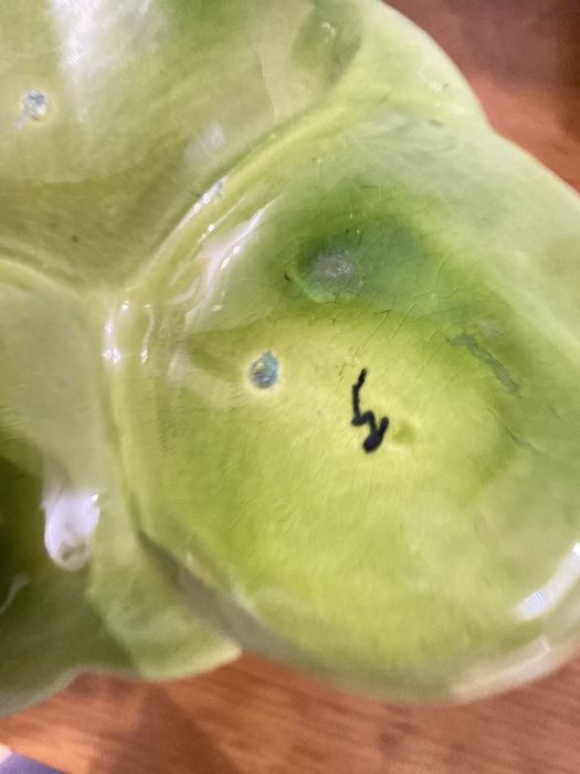Prato de aperitivos loiça das Caldas em forma de couve