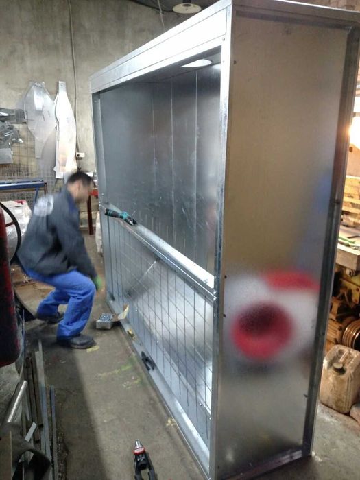 Покрасочная малярная камера сухой фильтрации с вытяжной вентиляцией