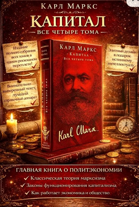 Карл Маркс Капитал Подарочная книга Оригинал НОВАЯ В ПЛЕНКЕ