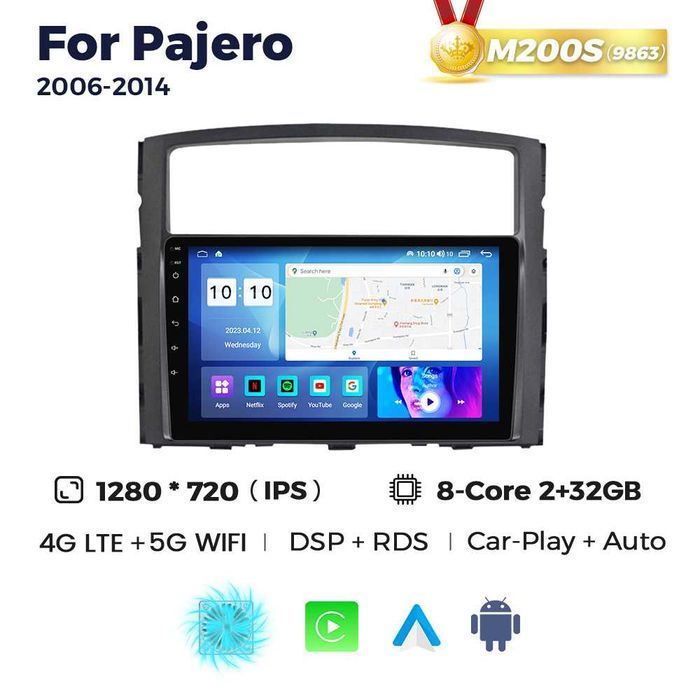 Mitsubishi Pajero V97 V93 магнітола GPS навігація android паджеро