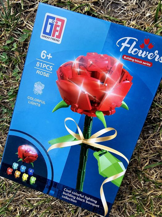 Róża ekstra klocki dla dzieci 81 el nowe HIT