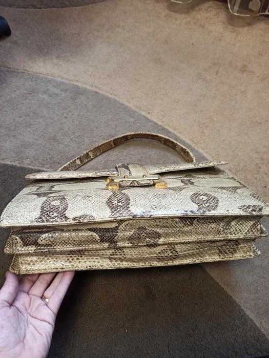 Вінтажна сумка із шкіри рептилії