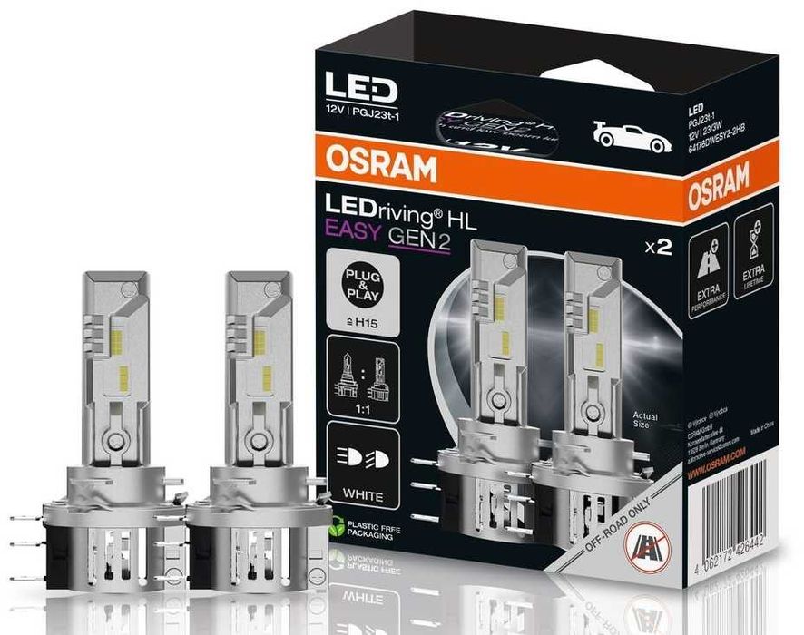 Lâmpadas LED, Xenon e Halogéneo OSRAM