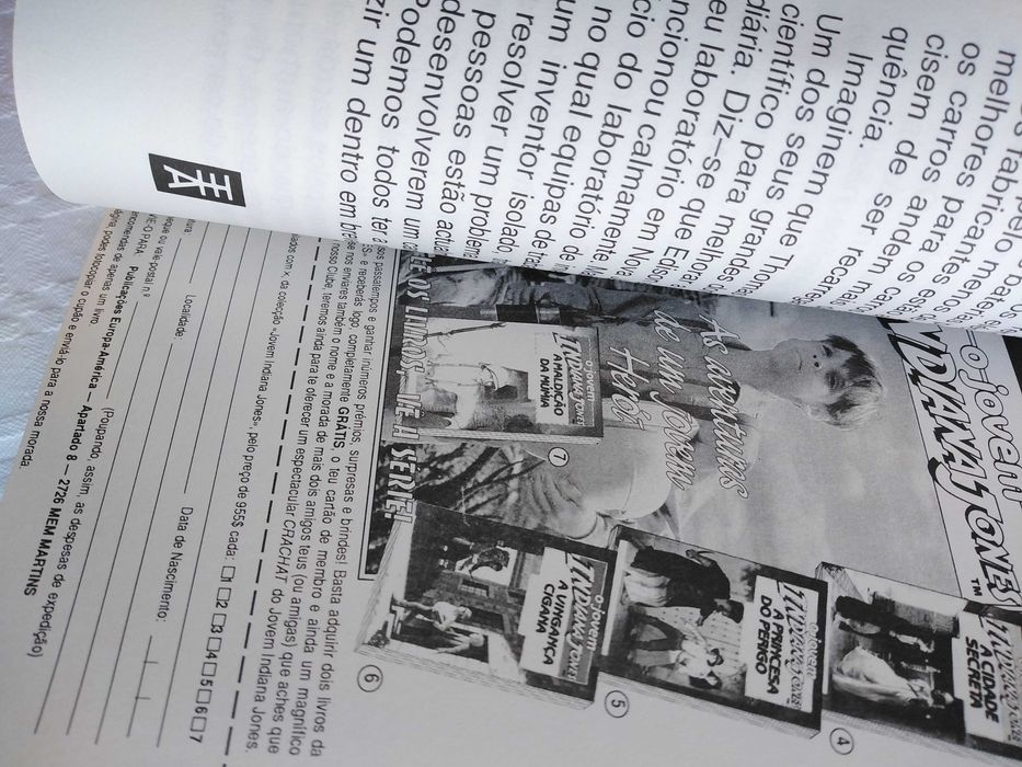 Livro O Jovem Indiana Jones.