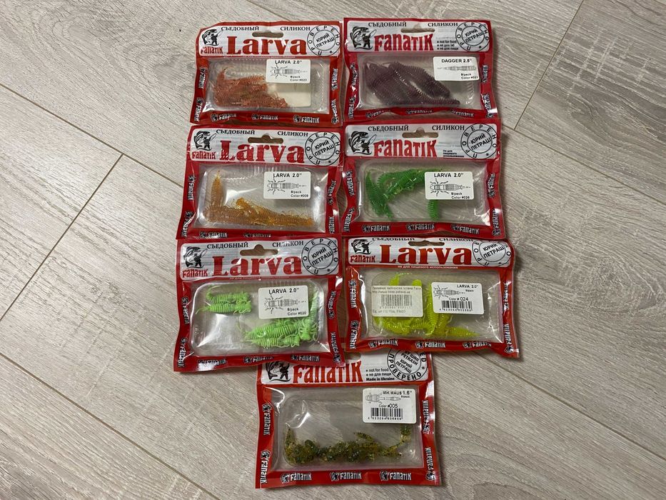 Набор силиконовых приманок со сьедобной резины для ультралайта