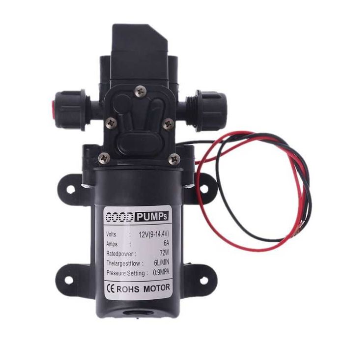Bomba de água 12v 70w 6l 130 psi