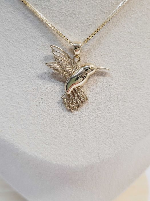 Złota zawieszka koliberek  próba 585 nowy