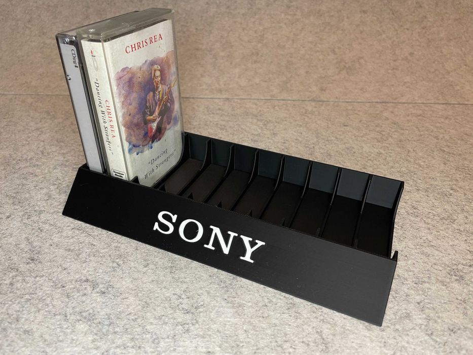 Stojak podstawka na 10 kaset magnetofonowych Sony