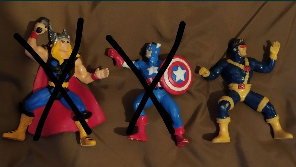 Super heróis PVC Marvel DC comics vintage