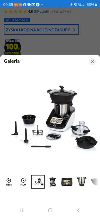 Termorobot MPM MRK-38 Z WiFi Aktualizowaną bazą przepisów Wyświetlacze