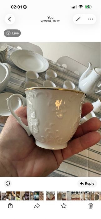 Serviço de mesa em Porcelana Alemã “Bavarian Porzellan Erika”