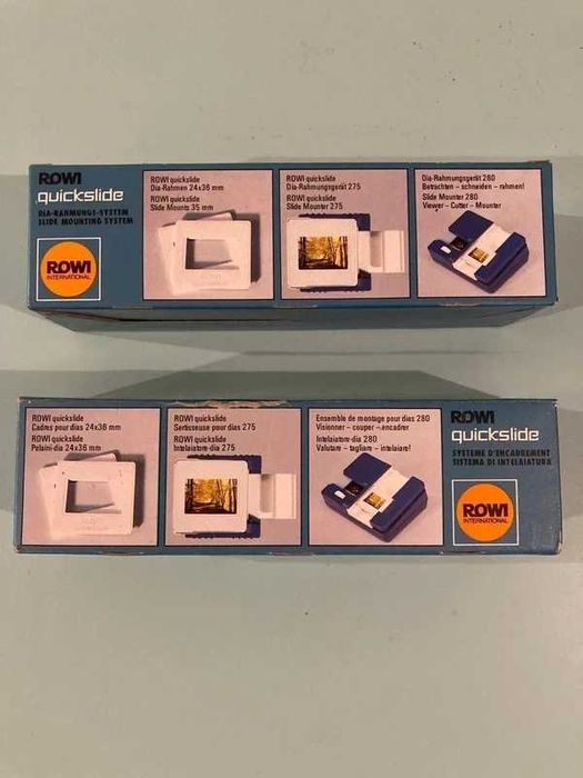 Lote ROWI Quickslide: Aplicador + 236 molduras (novo/ selado)