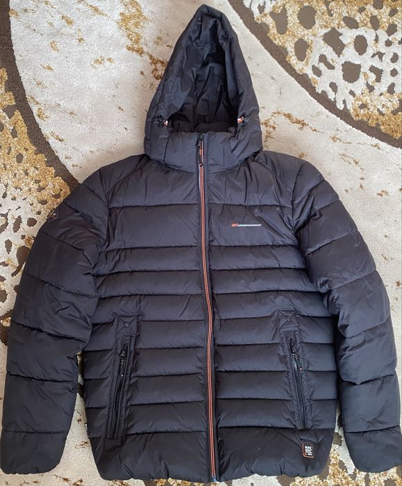 Пуховик теплий black vinyl