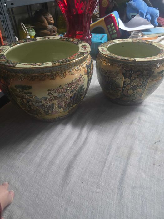 Conjunto de vasos cachepot satsuma