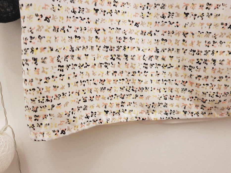 Wiosenno-letnia bluzka z łączonych materiałów Promod rozm. 40/42 L/XL