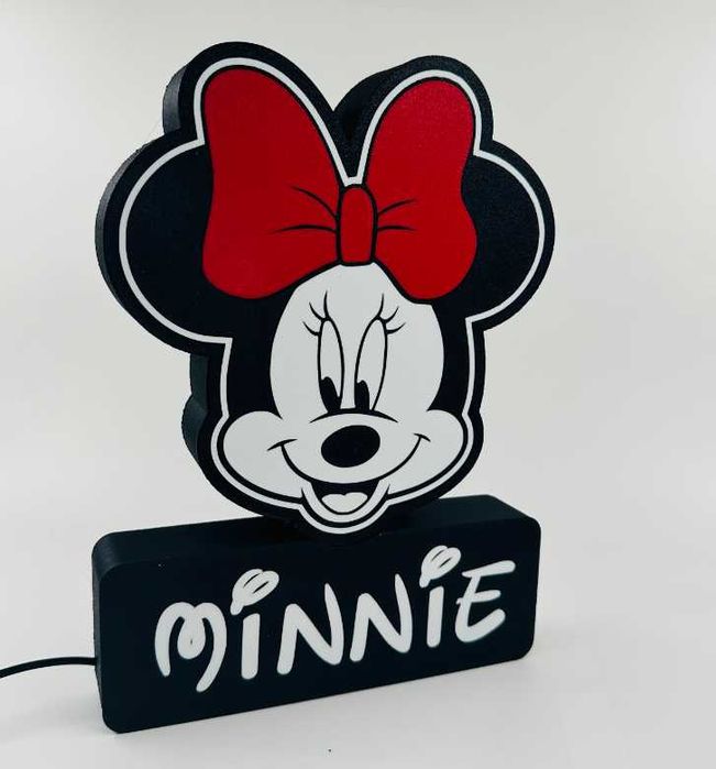luz de presença 3d com nome personalizável
