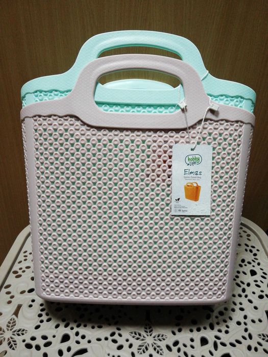 Cумка-корзинка з м'якого пластика господарська