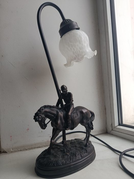 Настольная лампа "Жокей" бронза