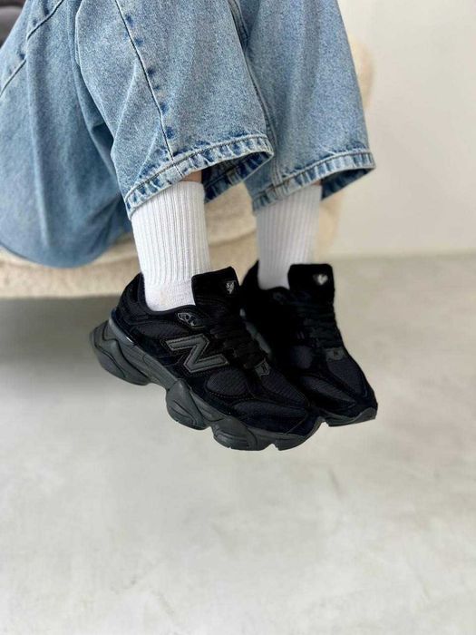 Кроссовки Женские New Balance 9060 Triple Black/Кросівки Нью Беланс/Жіночі NB 9060