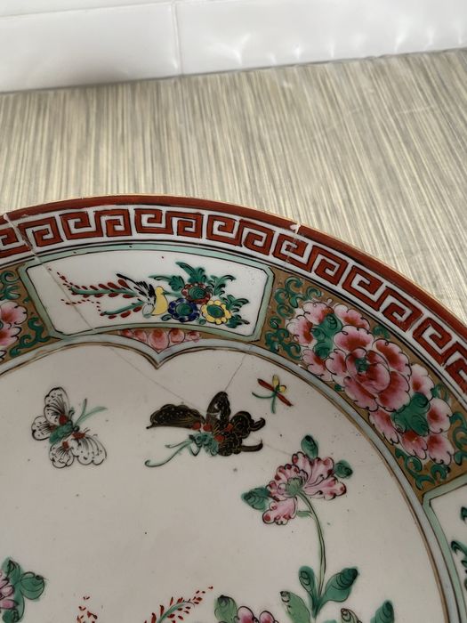 Taça grande porcelana antigo