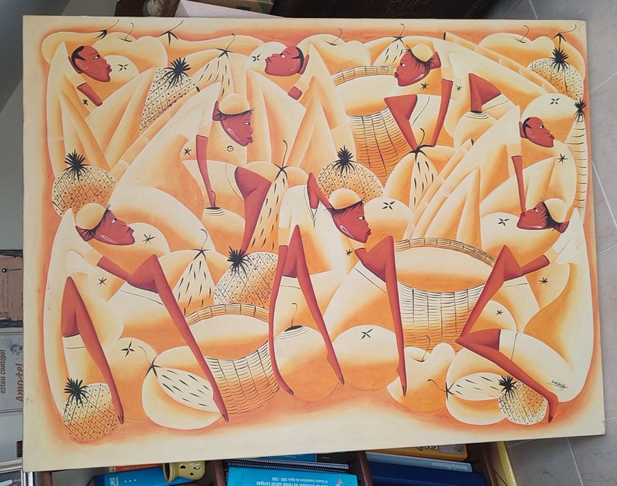 Mulheres de Amarelo - Haiti 120 X 90