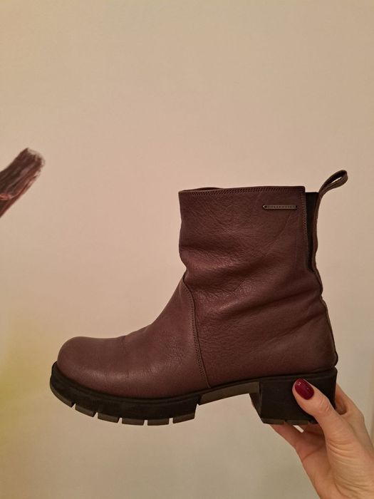 Зимові сапожки шкіряні